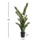 Set of 2: 43" Zamifolia Bush in Black Pot with 220 Leaves - Lifelike Greenery for Home & Office Decor, Floral Home by Artificial Flowers